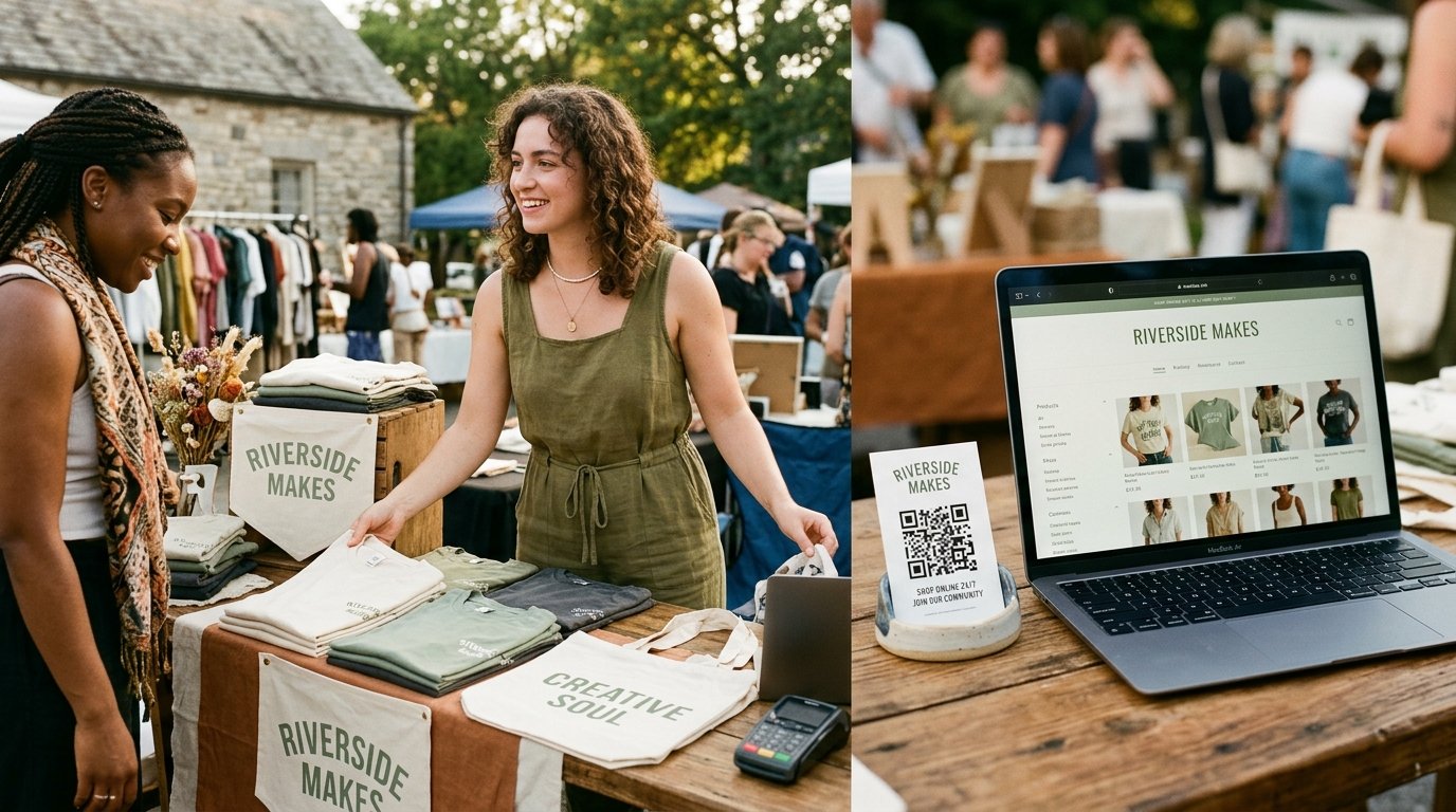 Vendre du merch sur les marchés et en ligne simultanément : organisation pratique